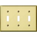 Jackson Deerfield Polished Brass Stamped Switch Wall Plate 9BS103